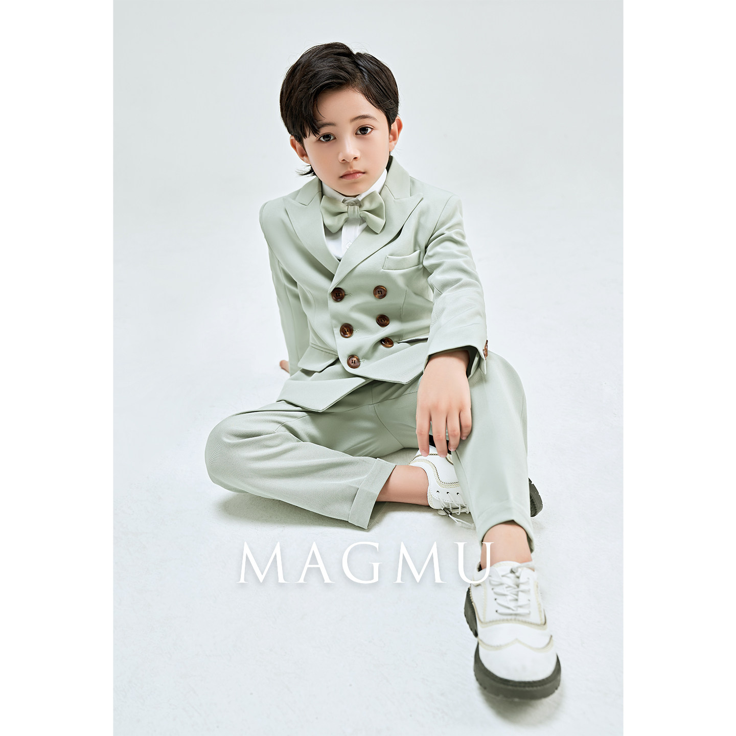 儿童西装套装男童礼服小主持人钢琴演出服秋季新款花童走秀小西服