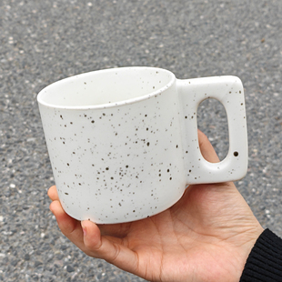 食魔师简约陶瓷马克杯尾货清仓处理泼墨设计高颜值咖啡杯子 320ML