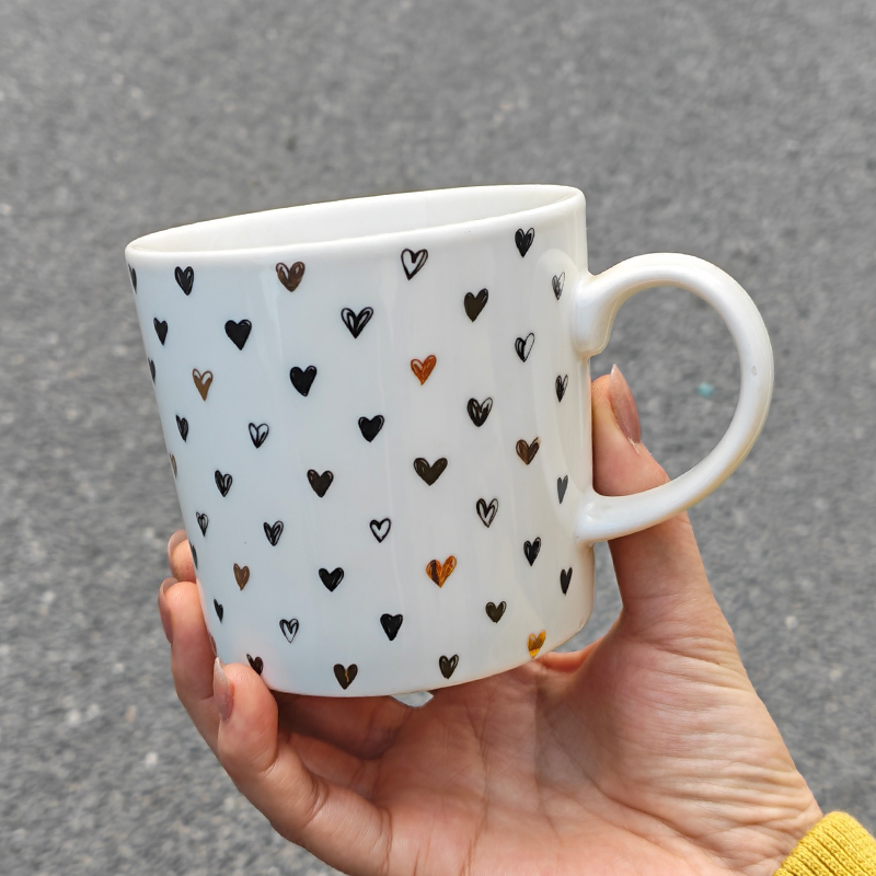 食魔师简约陶瓷马克杯尾货清仓处理猫咪杯咖啡杯办公室茶杯 420ML