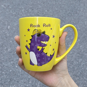 食魔师恐龙陶瓷马克杯尾货清仓处理家用水杯办公室喝水杯子 425ML