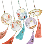 刺绣手工diy材料包平安符车挂件礼物送友香包香囊双面绣平安福