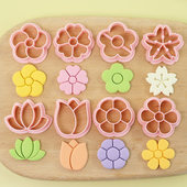 卡通花朵馒头模具一口小馒头花样面食工具菊花梅花烘焙饼干切模