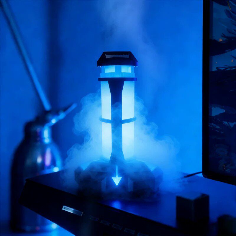 爆能器加湿器小夜灯电竞房间装饰桌面摆件氛围灯搭电脑香薰机无味