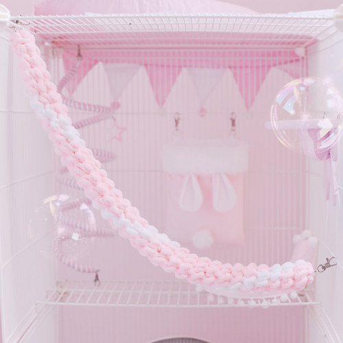 纯手工编织绳装饰啃咬挂件秋千