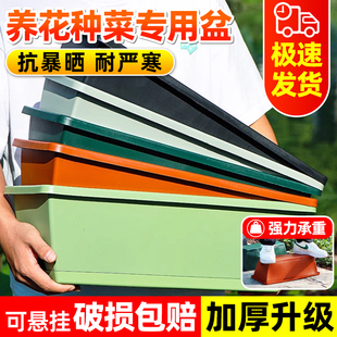 长方形花盆家用种菜专用阳台特大号长条霍伦盆蔬菜种植神器塑料箱