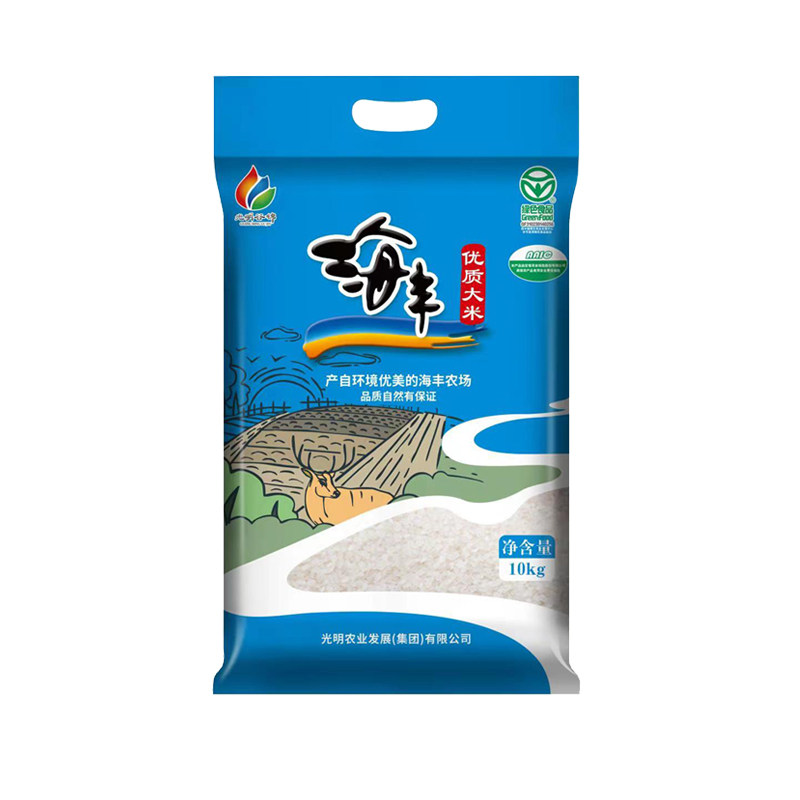 海丰优质大米10kg  新米光明谷锦苏软米20斤上海海丰农场煮粥寿司使用感如何?