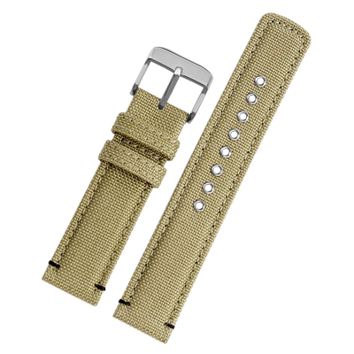 防水尼龙表带男牛皮底表链通用