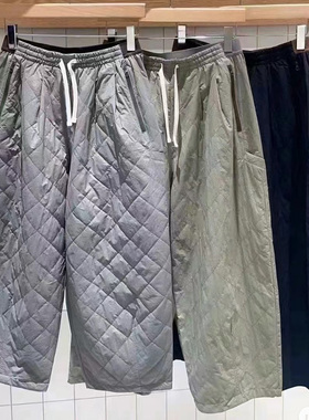 2025秋冬零素然新女士都市户外轻量防泼水绗棉阔腿裤A0233PA15