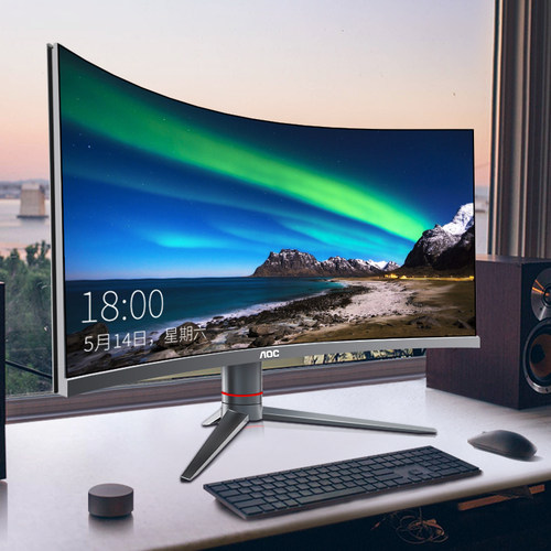 AOC27寸高性能曲面一体机电脑