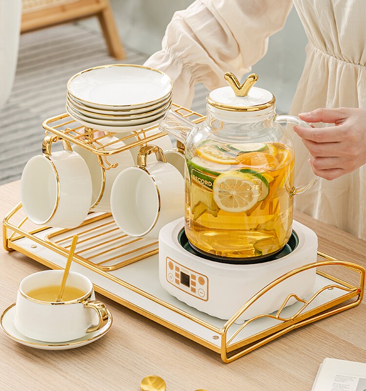 咖啡杯子精致高档轻奢下午茶茶具套装杯碟家用奢华高级感英式茶杯