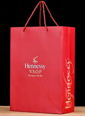 新款vosp轩尼诗礼袋高档XO洋酒纸袋马爹利蓝带名士手提袋送礼包装