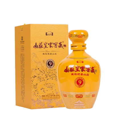 山庄皇家窖藏9粮食浓香型低度白酒38度 450ml 送礼宴会婚宴