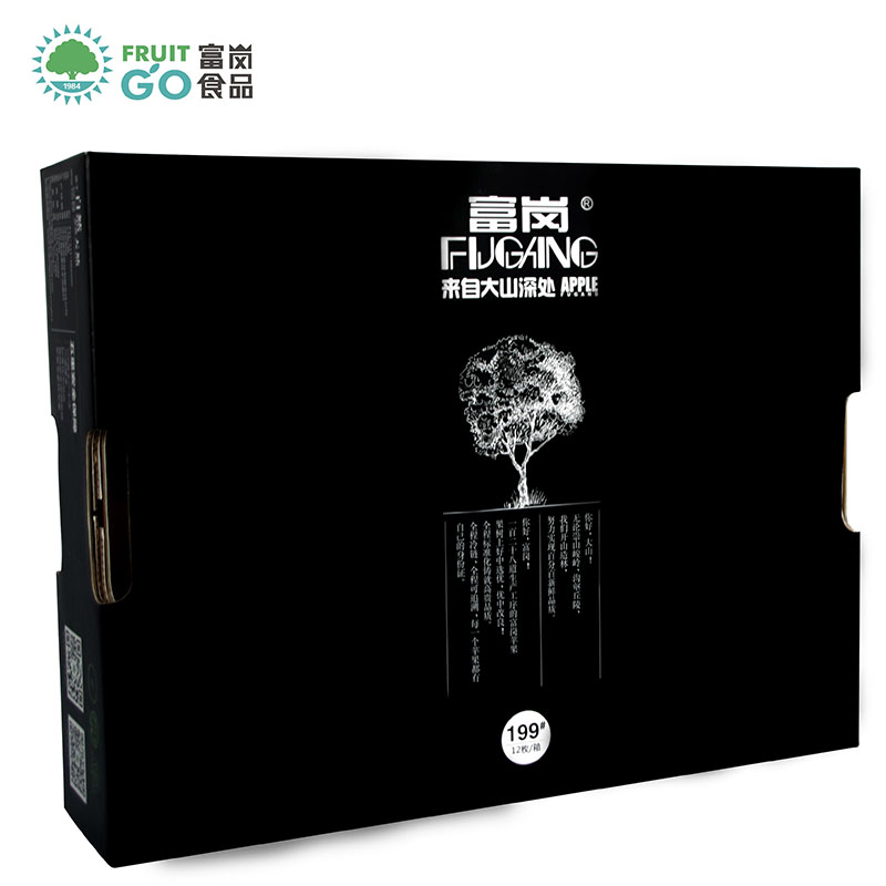 太行山富岗带皮吃枚装红富士苹果