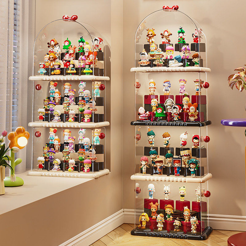 手办展示盒亚克力透明盲盒收纳展示架防尘玩具摆件泡泡玛特展示柜,收纳整理,毛绒玩具收纳桶/箱,淘宝优惠券,粉丝福利购,淘宝优惠卷