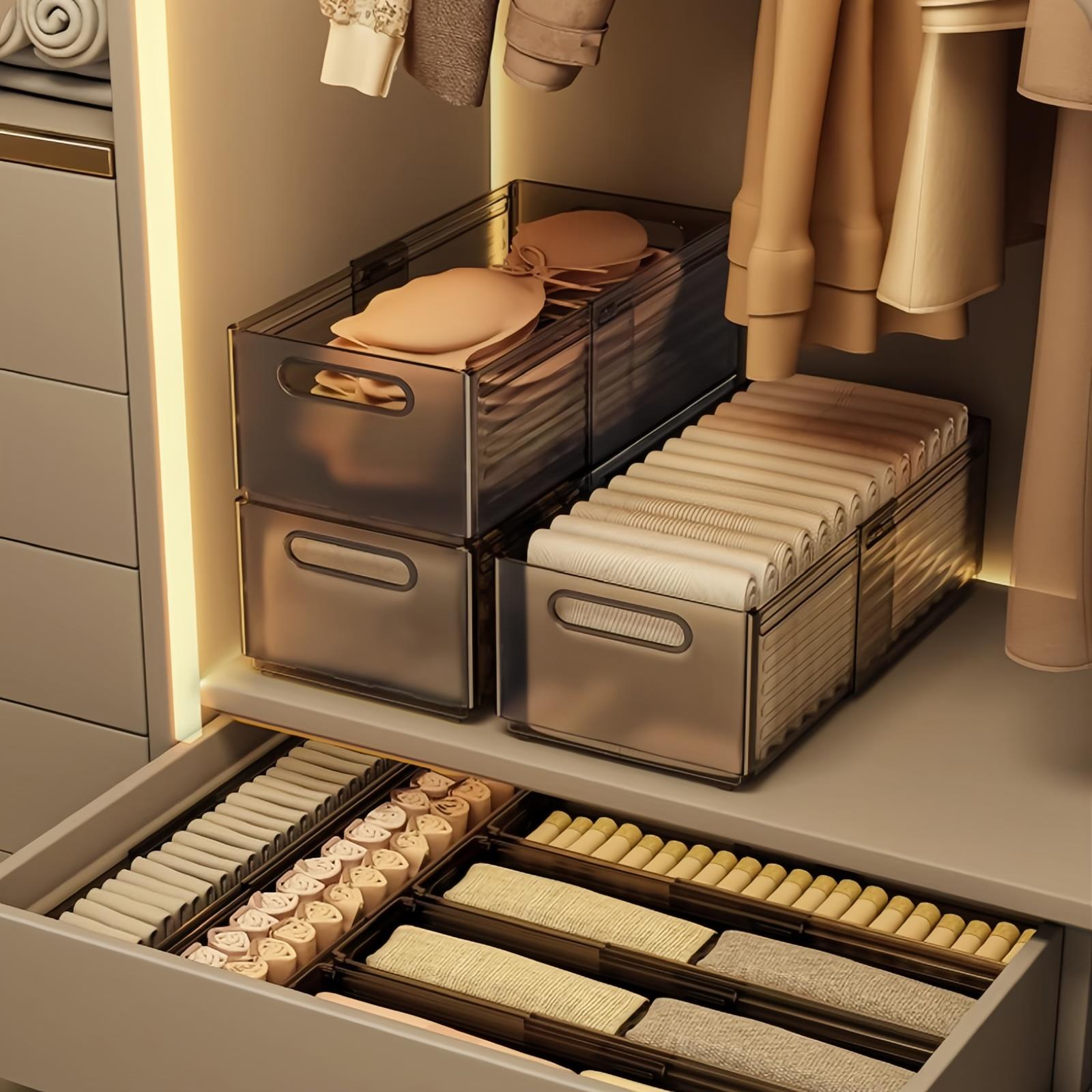 家用可伸缩衣服收纳盒