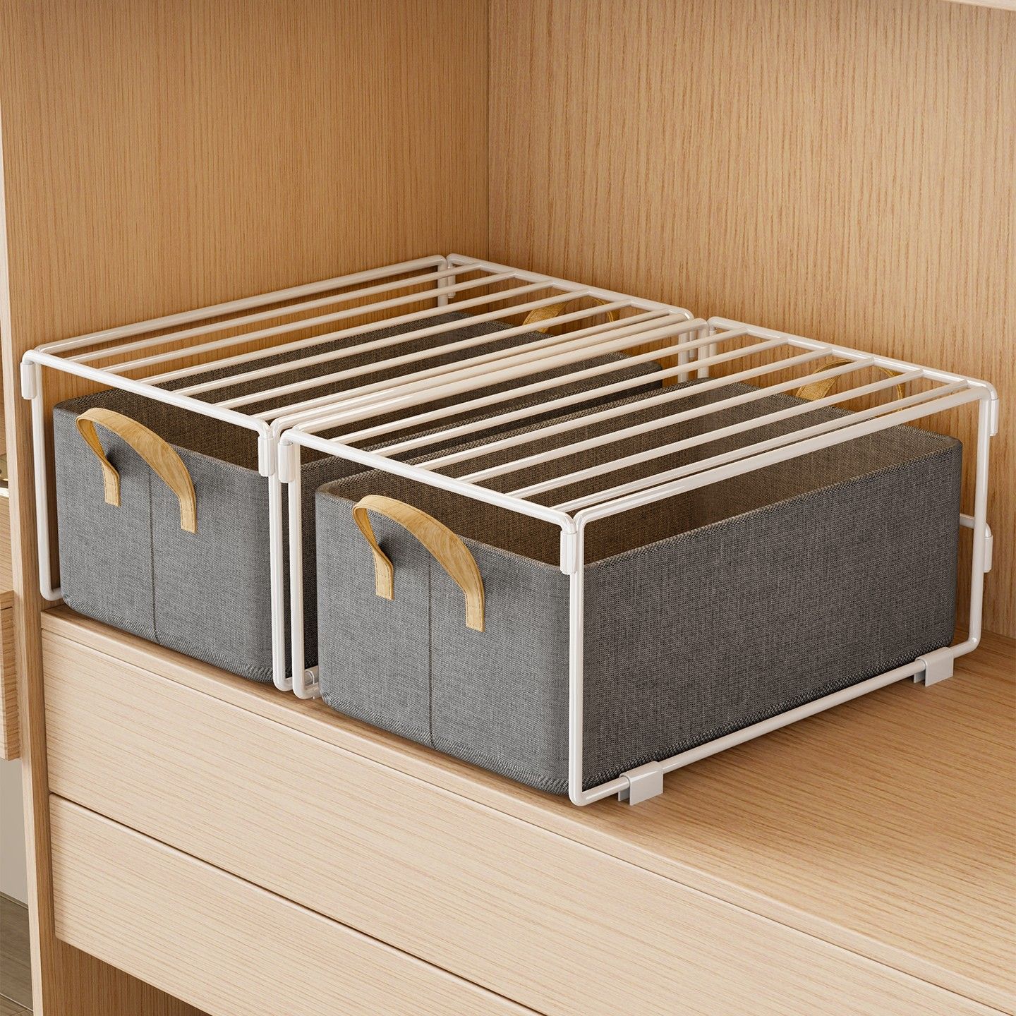 柜内衣柜置物架收纳分层神器