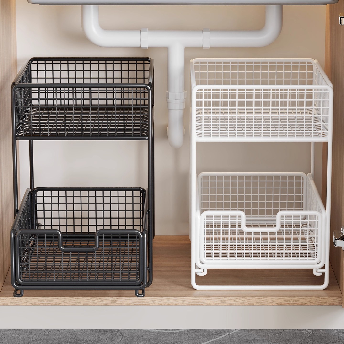 下水槽置物架洗漱台橱柜内分层架