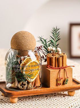 创意肉桂生财招财摆件乔迁新居布置装饰品入户玄关香薰精油扩香木