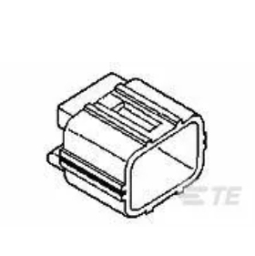 174355-7 泰科汽车连接器  端子护套胶壳盲堵