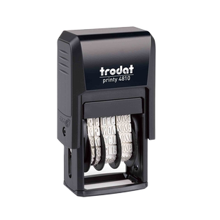 进口卓达4810回墨印章日期印章自带印台翻转印章可调时间数字印章有效期打码机生产批号印码器转轮印商品