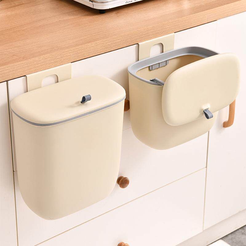 壁挂式垃圾桶高颜值YX客厅带盖纸篓卫生间免打孔收纳桶厨房垃圾桶
