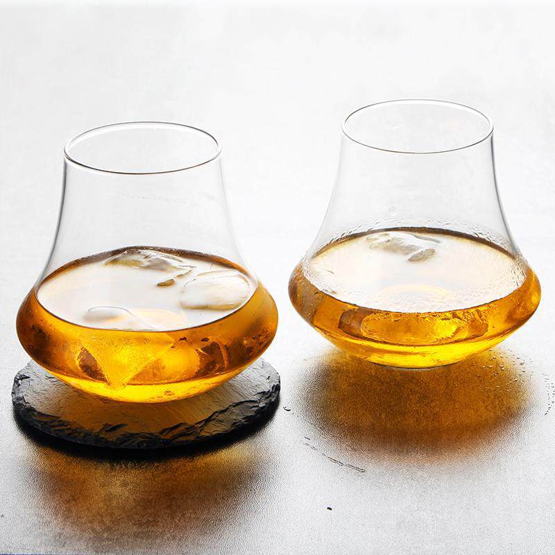 酒刃款威士忌品酒杯无铅洋酒杯郁金香酒杯个性创意烈酒闻香杯