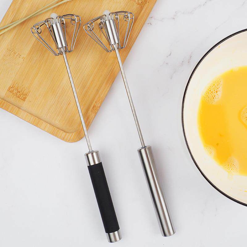 不锈钢半自动旋转打蛋器家用厨房手动鸡蛋奶油酱料搅拌器蛋糕
