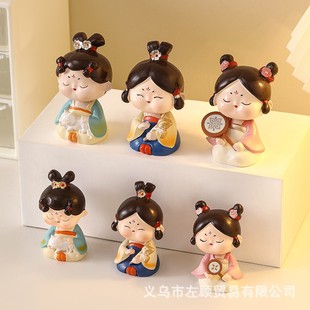 西安文创纪念品古风唐仕女工艺礼品摆件家居桌面装饰品旅游伴定制