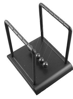 全黑色牛顿摆球大方撞球牛顿的摇篮物理模型创意家居桌面装饰定制