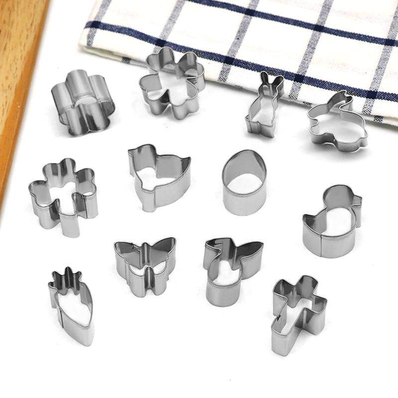 现货迷你不锈钢饼干模模具 复活节烘焙饼干切模 水果蔬菜造型模具