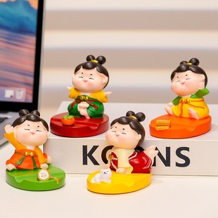 古风唐仕女手机支架家居办公室床头纪念品西安文创礼品桌面支定制