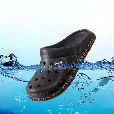 大头凉拖鞋简约休闲室外穿洞洞凉鞋轻便沙滩鞋拖garden clogs