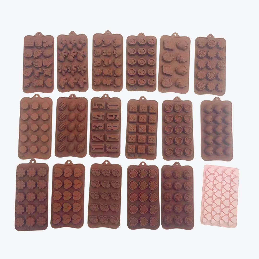 现货巧克力硅胶模鸡蛋数字爱心动物圆形圣诞扣子华夫饼干长条巧克
