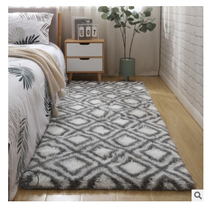 杂色长毛地毯加厚卧室床边满铺客厅毯房间装饰阳台飘窗地垫定制