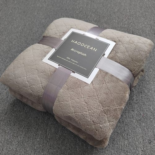 RENOWN礼品毛毯冬季加厚法兰绒盖毯珊瑚绒午睡毛毯空调毯柔软定制