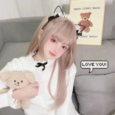 洛丽塔可爱猫耳朵铃铛发箍日系甜美ita蕾丝花边镂空欲风发饰定制