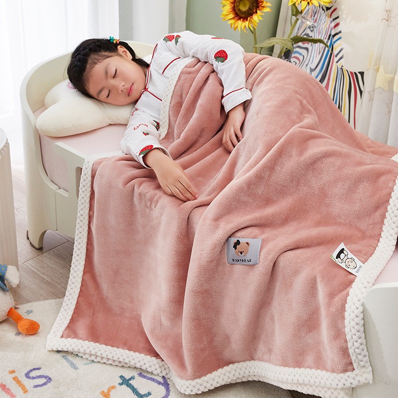 幼儿园儿童单层毛毯床单法兰绒牛奶绒婴幼儿午睡小毯子空调盖定制