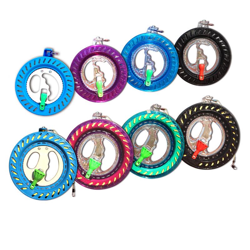 潍坊风筝线轮大轴承abs防摔镂空带锁滚珠钓鱼打窝器直销定制