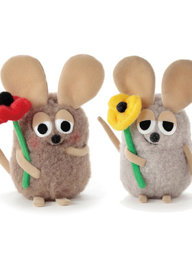 田鼠阿佛挂件Leo Lionni's绘本周边毛绒玩偶玩具钥匙扣日本正版