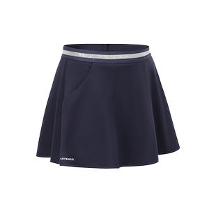 迪卡侬儿童网球套装T恤裙裤女童网球服训练服运动速干短裙子KIDO