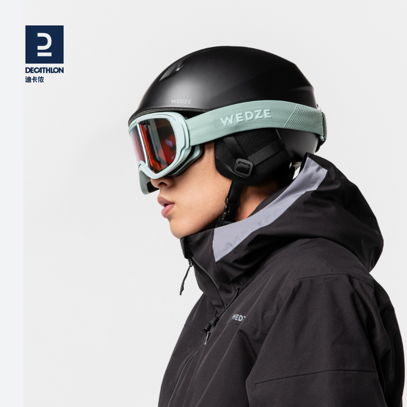 迪卡侬儿童滑雪镜防晒防雾