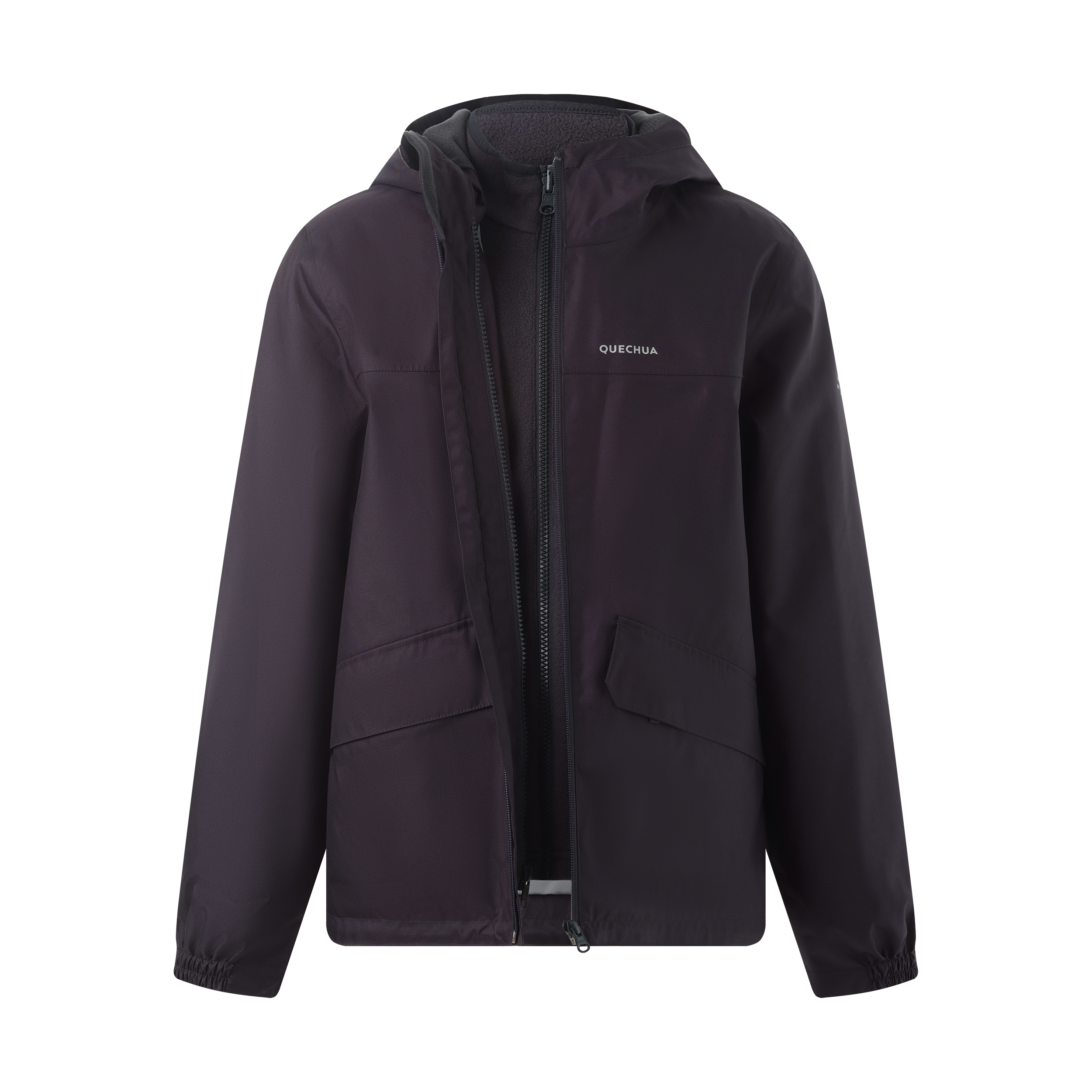 迪卡侬儿童可拆卸三合一冲锋衣