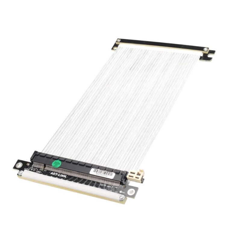 ADT GRAPHICS CARD EXTENSION LINE PCIE4.0X16 DUAL REVERSE FULL-SPEED STABLE COMPATIBLE ITX SMALL CHASSIS VERTICAL GRAPHICS CARD