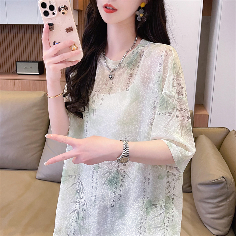 纳米薄款小个子防晒衣短袖t恤女