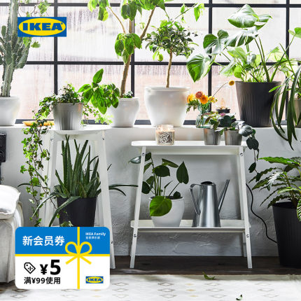 IKEA宜家ALPVIDE艾普维植物架高端多肉花盆架绿植置物架阳台多层