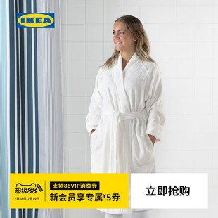 通用吸水速干 IKEA宜家ROCKAN罗克翁纯棉浴衣浴袍男女情侣四季