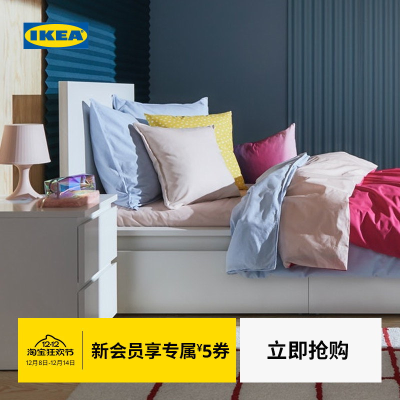 宜家malm马尔姆北欧风储物床