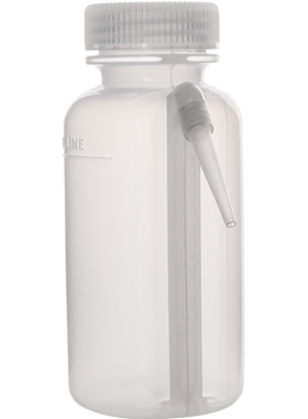 塑料大口边管洗瓶溶液纯水清洗瓶柔软回弹吹气瓶250/500/1000ml实验室用化学教学耗材塑料洗瓶