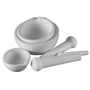 陶瓷研钵捣药乳研捣药罐研磨碗磨棒一套装60/80/100/130/160/200/250/300ml规格可选