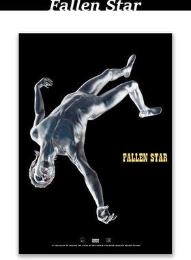 自制音乐专辑单曲装饰画海报《Fallen Star》The Neighbourhood